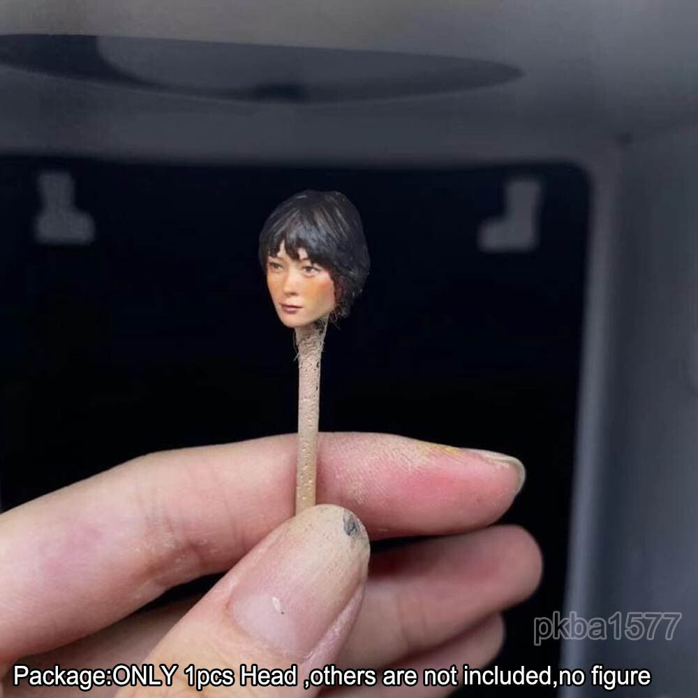 【PRE-ORDER】Premium 1/18 Short Hair Lady Female Head Sculpt Soldier Head For 3.75" Figure