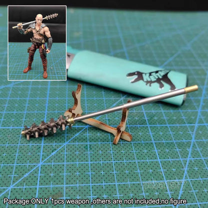 【PRE-ORDER】Handmade 1/18 Metal Stick Weapon Replace For DIY 3.75" Action Figure