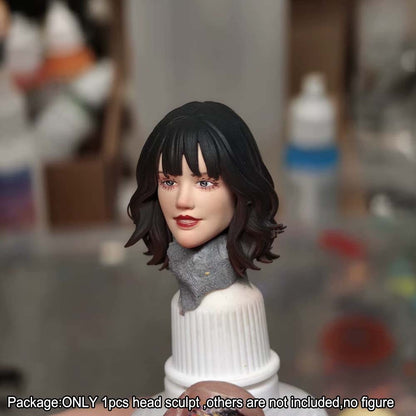【PRE-ORDER】Premium Painted 1/10 Female Head Sculpt For DIY 6" Fury Toy Figure Body