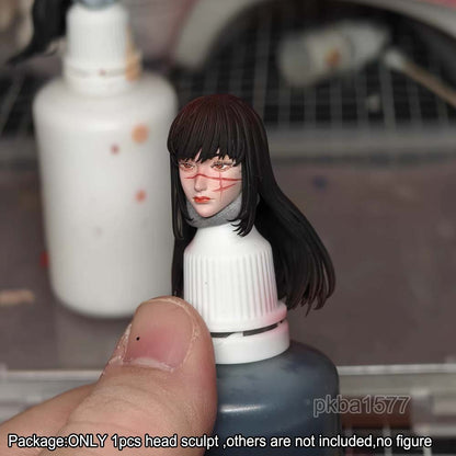 【PRE-ORDER】#B Premium 1/12 Mitaka Asa Female Head Sculpt Head Model For 6" Romankey Figure