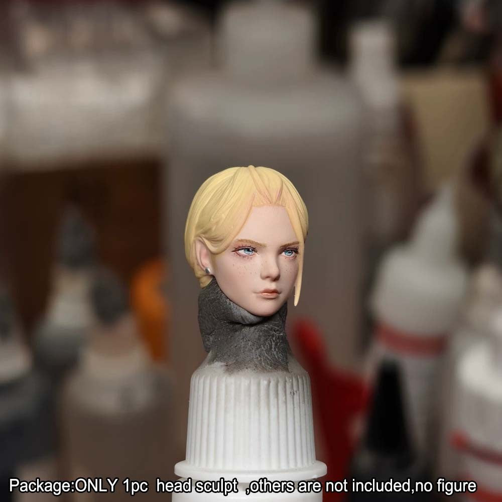 【PRE-ORDER】Premium 1/12 Beauty Girl Head Sculpt Model For 6" Romankey Crazy Action Figure