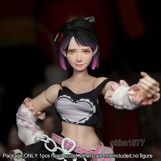 【PRE-ORDER】Premium 1/12 Beauty Lovely Girl Head Sculpt Model For  DIY 6" Romankey CF Figure