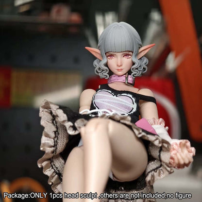 【PRE-ORDER】Premium 1/12 Beauty Elf Girl Head Sculpt Head Model For 6" Romankey Crazy Figure
