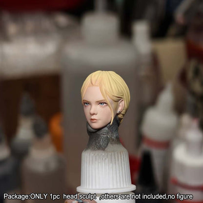 【PRE-ORDER】Premium 1/12 Beauty Girl Head Sculpt Model For 6" Romankey Crazy Action Figure
