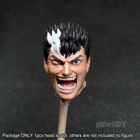 Premium 1/18 Shout Man Head Sculpt Male Head Model For 3.75" Action Figure