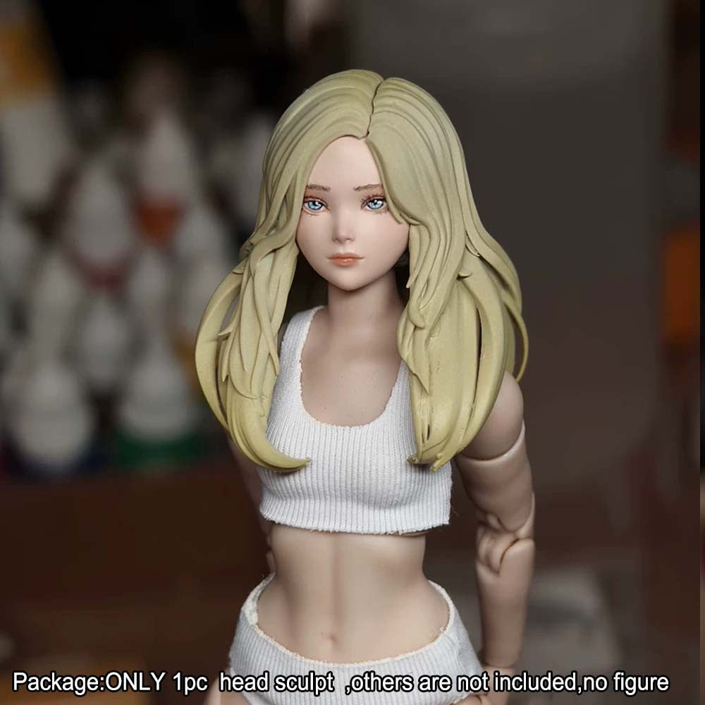 【PRE-ORDER】Premium 1/12 Lovley Girl Head Sculpt Model For 6" Romankey Crazy Action Figure