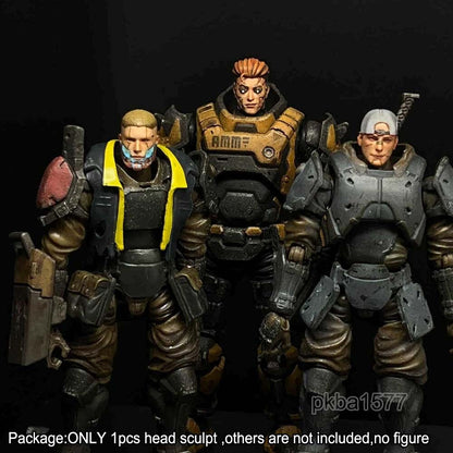 【PRE-ORDER】Premium 1/18 Cool Cyberpunk Man Head Sculpt Male Head For 3.75" Acid Rain Figure