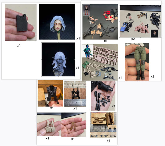 14pcs items figure parts