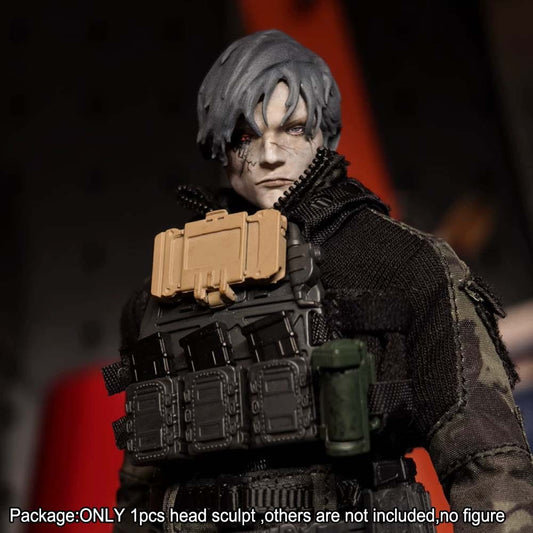 【PRE-ORDER】Premium 1/12 Pattinson Man Head Sculpt Model For  DIY 6" Romankey Figure
