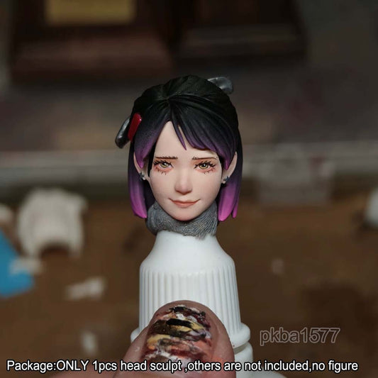 【PRE-ORDER】Premium 1/12 Beauty Lovely Girl Head Sculpt Model For  DIY 6" Romankey CF Figure