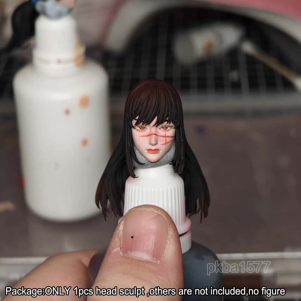 【PRE-ORDER】#B Premium 1/12 Mitaka Asa Female Head Sculpt Head Model For 6" Romankey Figure