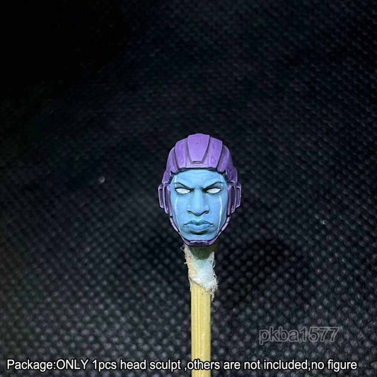 【PRE-ORDER】Premium 1/18 Blue Man Kang Head Sculpt Male Soldier Head For 3.75" Joytoy Figure