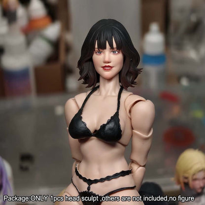 【PRE-ORDER】Premium Painted 1/10 Female Head Sculpt For DIY 6" Fury Toy Figure Body