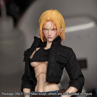 【PRE-ORDER】Painted Premium 1/12 Cool Female Lady Head Sculpt For 6" romankey cf Figure Body