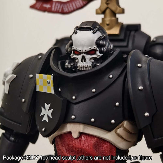 PRE-ORDER Premium Skull Head Helmet  Model For Joytoy Black Templars Execrator Action Figure