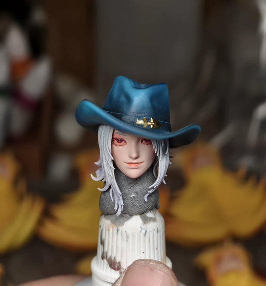 【PRE-ORDER】Premium Painted 1/12 Hat Beauty Head Sculpt For 6" romankey crazy Figure Body