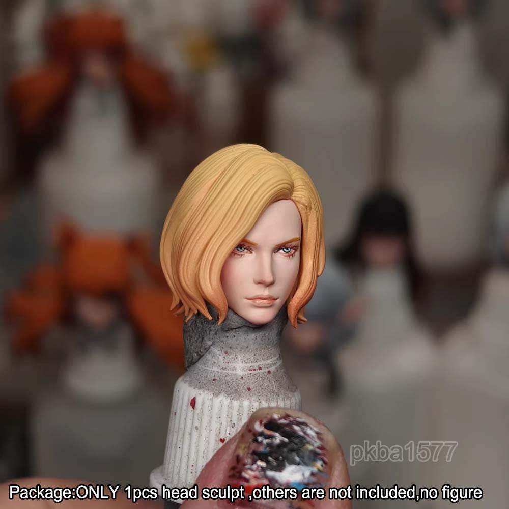 【PRE-ORDER】Premium Painted 1/12 Female Lady Head Sculpt For 6" romankey crazy Figure Body