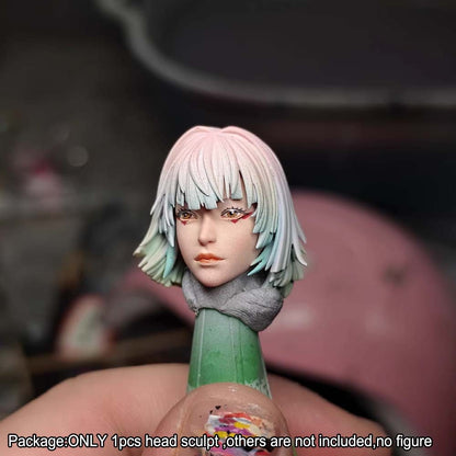 【PRE-ORDER】Premium 1/12 Beauty Female Head Sculpt Head Model For DIY 6" Romankey Figure