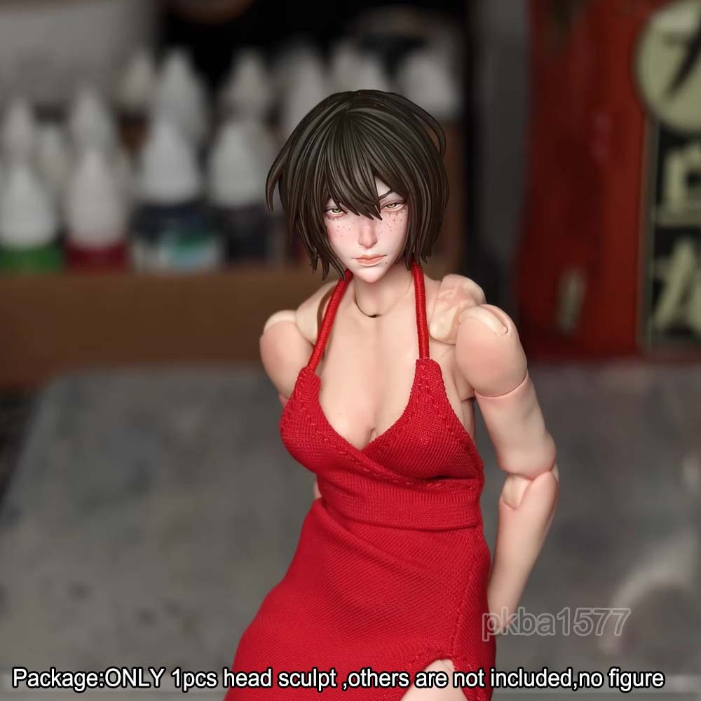 【PRE-ORDER】Premium 1/12 Beauty Lady Female Head Sculpt Model For 6" Romankey Crazy Figure