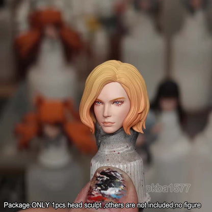 【PRE-ORDER】Premium Painted 1/12 Female Lady Head Sculpt For 6" romankey crazy Figure Body