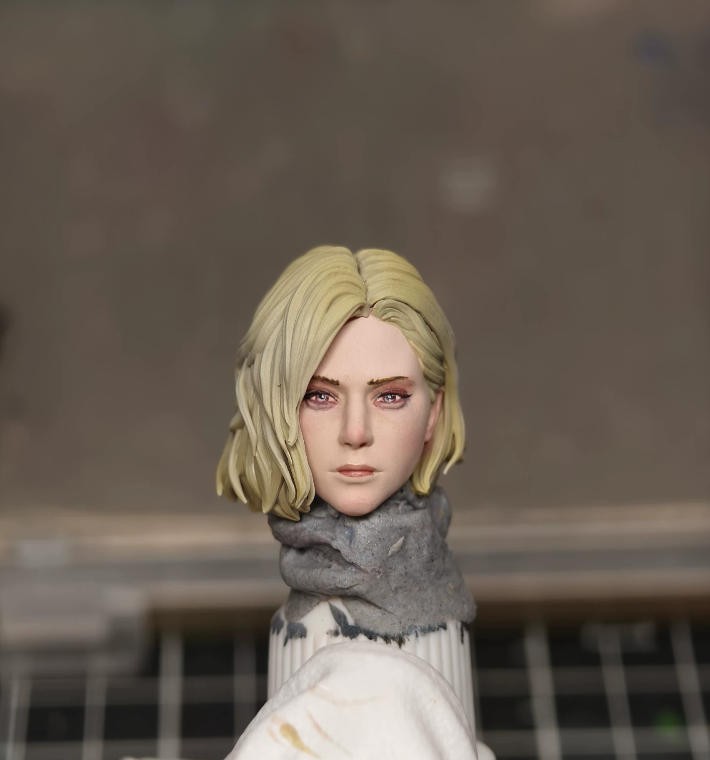 【PRE-ORDER】Premium Painted 1/12 Beauty Female Head Sculpt For 6" romankey crazy Figure Body