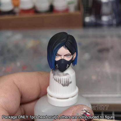【PRE-ORDER】Premium 1/12 Cool Beauty Head Sculpt Head Model For 6" Romankey Crazy Figure
