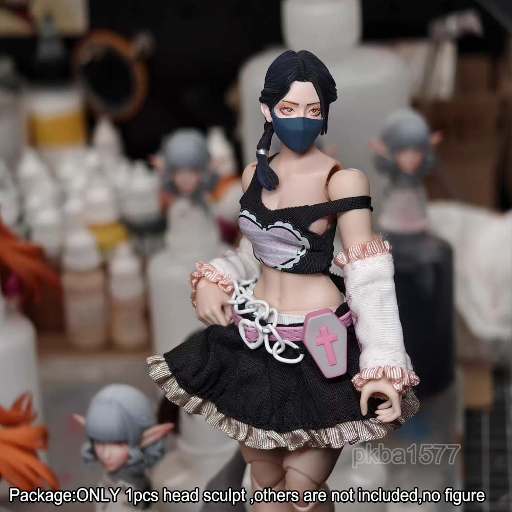 【PRE-ORDER】Premium Painted 1/12 Beauty Lady Head Sculpt For 6" romankey crazy Figure Body