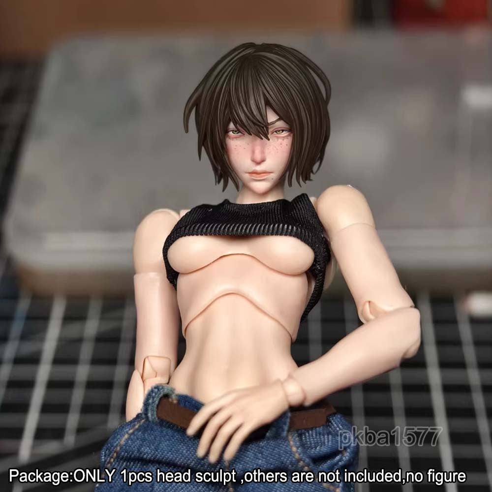 【PRE-ORDER】Premium 1/12 Beauty Lady Female Head Sculpt Model For 6" Romankey Crazy Figure