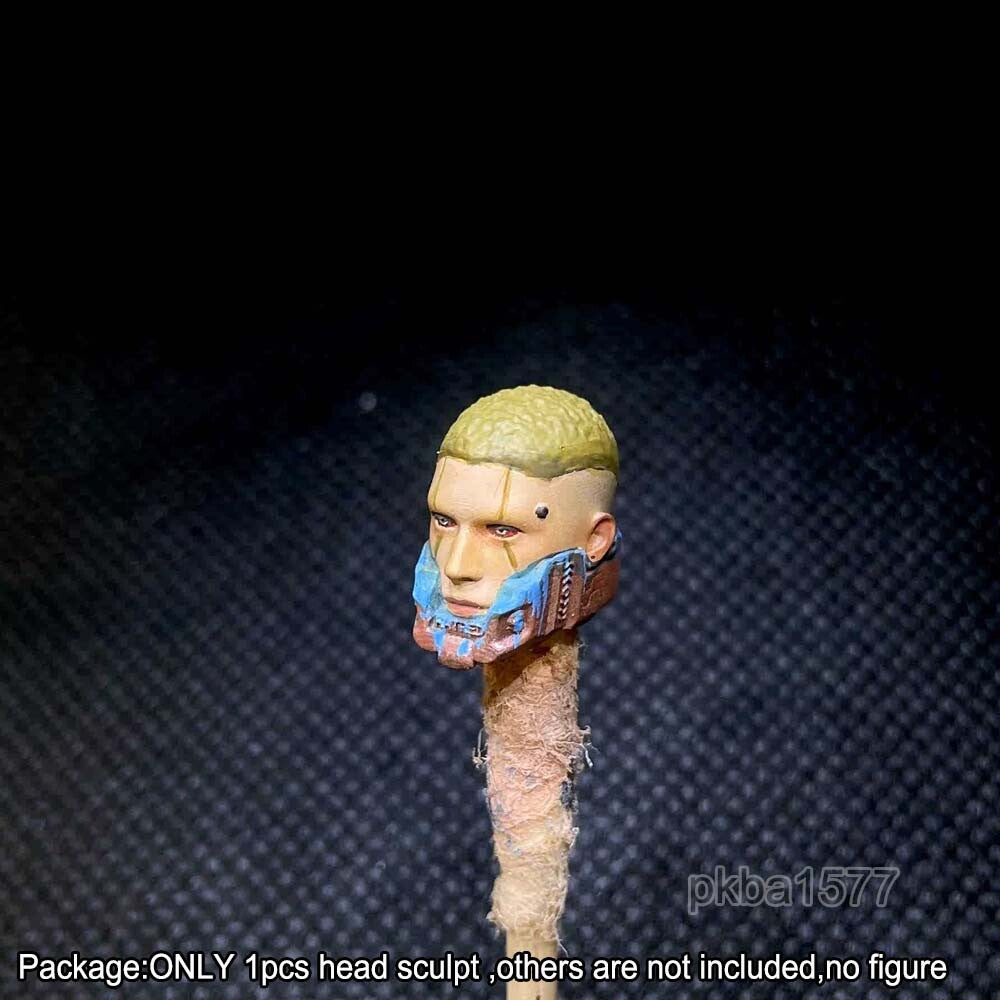 【PRE-ORDER】Premium 1/18 Cool Cyberpunk Man Head Sculpt Male Head For 3.75" Acid Rain Figure