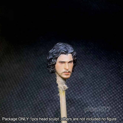 【PRE-ORDER】NEW Premium 1/18 Jon Snow Head Sculpt Male Soldier Head For 3.75" Figure