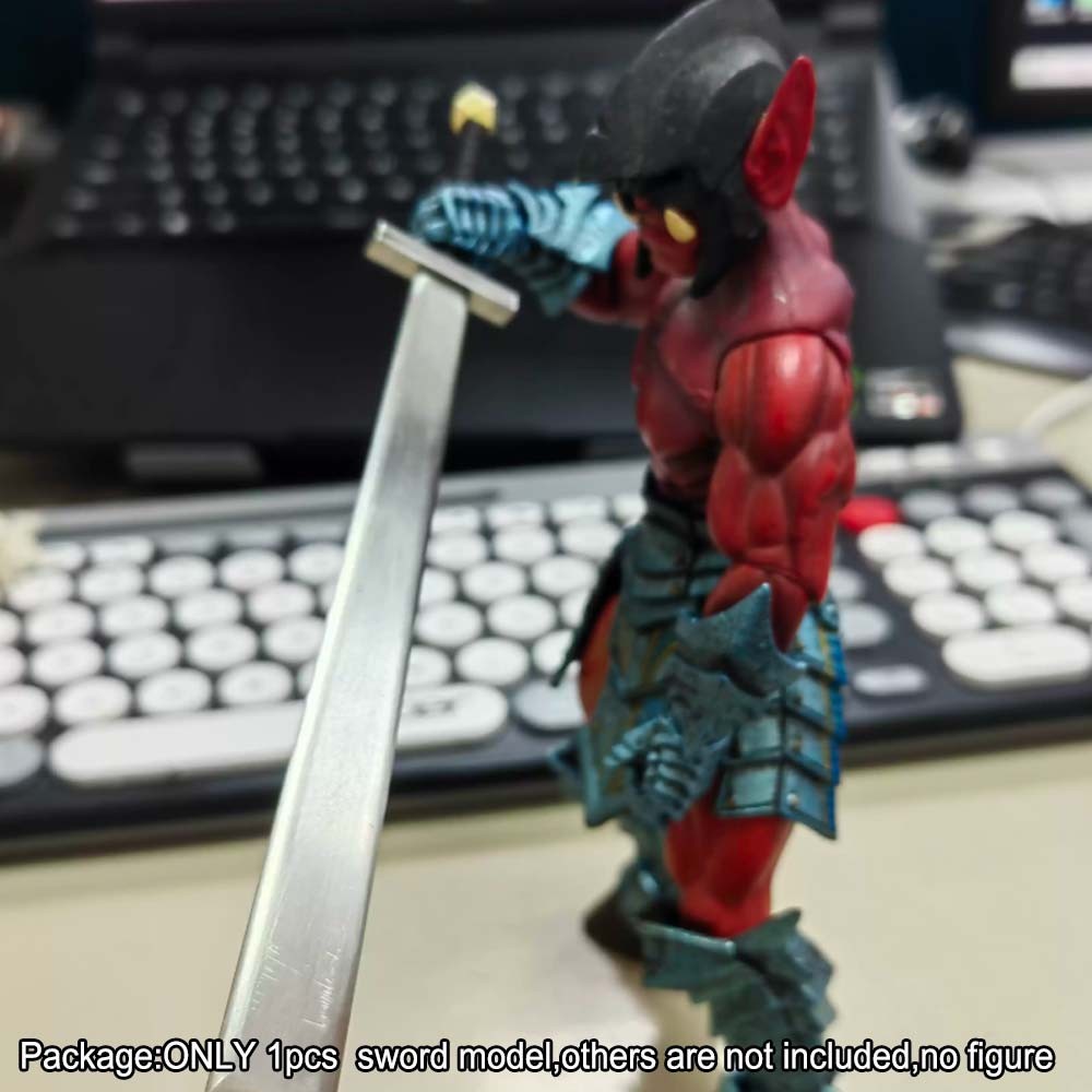 【PRE-ORDER】Handmade 1/10 Metal Sword Knife Weapon For 7" Action Figure Four Knight notaman