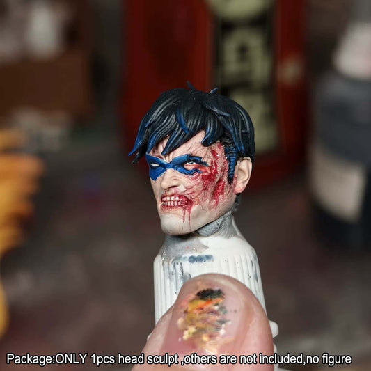 【PRE-ORDER】Premium 1/12 Bat Man Head Sculpt Head Model For 6" Romankey Vtoys Action Figure