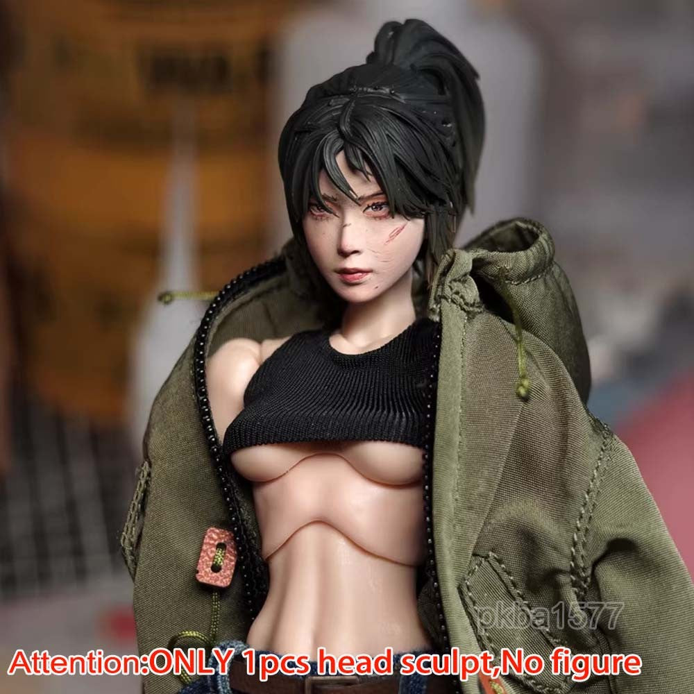 【PRE-ORDER】New Premium Painted 1/12 Female Head Sculpt Model For 6" Romankey Crazy Figure