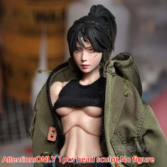 【PRE-ORDER】New Premium Painted 1/12 Female Head Sculpt Model For 6" Romankey Crazy Figure