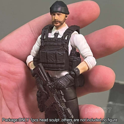 【PRE-ORDER】Premium 1/18 John Price Male Head Sculpt Soldier Head For 3.75" Acid Rain Figure