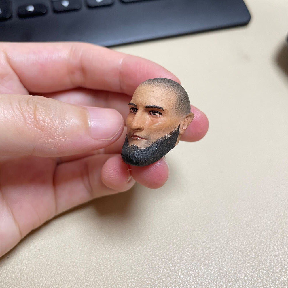 【PRE-ORDER】Premium 1/10 Wrestle Man Head Sculpt Soldier Head For DIY 7" Action Figure
