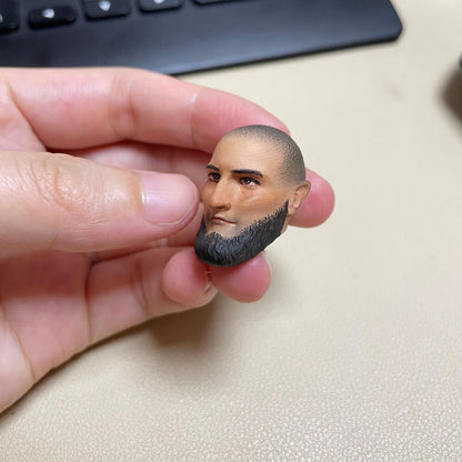【PRE-ORDER】Premium 1/10 Wrestle Man Head Sculpt Soldier Head For DIY 7" Action Figure
