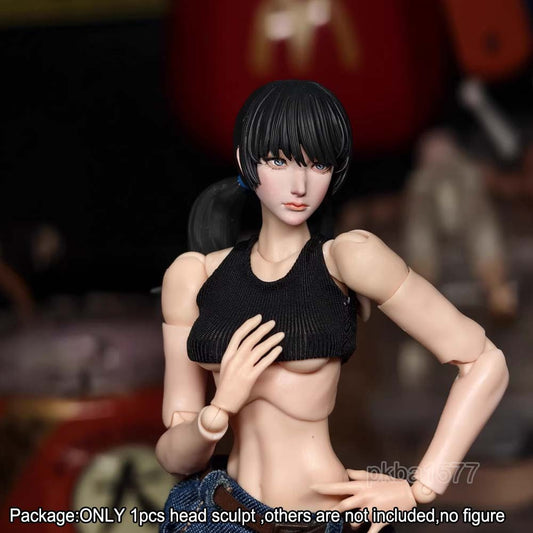 【PRE-ORDER】Premium 1/12 Mitaka Asa Female Head Sculpt Head Model For DIY 6" Romankey Figure