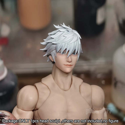 【PRE-ORDER】Premium 1/12 Gojo Man Head Sculpt Head Model For DIY 6" Romankey Pale Figure