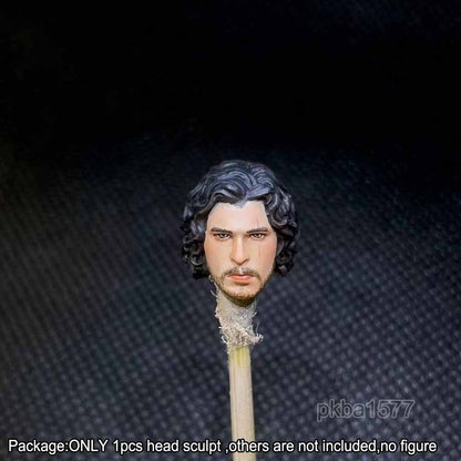 【PRE-ORDER】NEW Premium 1/18 Jon Snow Head Sculpt Male Soldier Head For 3.75" Figure