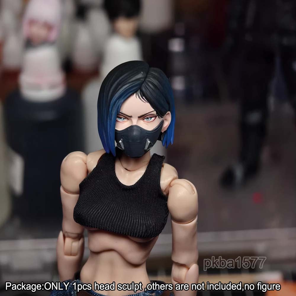 【PRE-ORDER】Premium 1/12 Cool Beauty Head Sculpt Head Model For 6" Romankey Crazy Figure