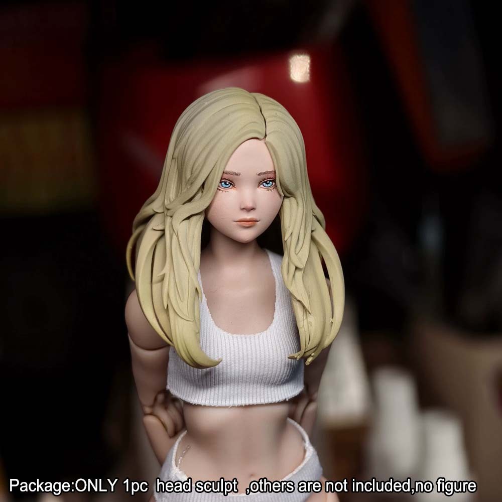 【PRE-ORDER】Premium 1/12 Lovley Girl Head Sculpt Model For 6" Romankey Crazy Action Figure