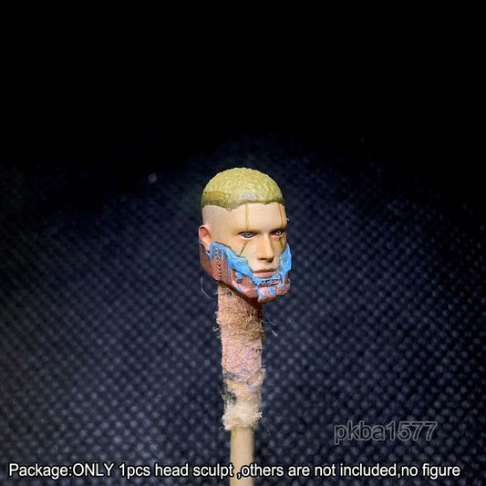 【PRE-ORDER】Premium 1/18 Cool Cyberpunk Man Head Sculpt Male Head For 3.75" Acid Rain Figure