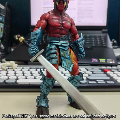 【PRE-ORDER】Handmade 1/10 Metal Sword Knife Weapon For 7" Action Figure Four Knight notaman