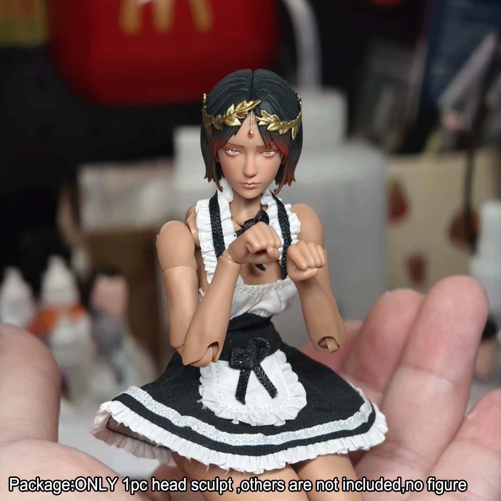 【PRE-ORDER】Premium Painted 1/12 Female Girl Head Sculpt For 6" romankey crazy Figure Body