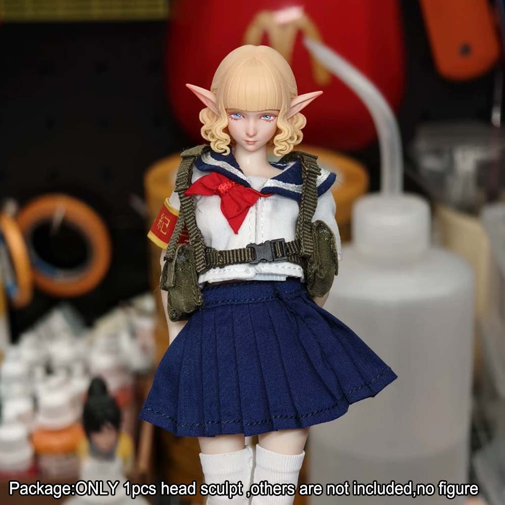 【PRE-ORDER】#B Premium 1/12 Beauty Elf Girl Head Sculpt Model For 6" Romankey Crazy Figure