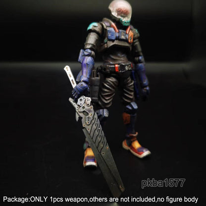 【PRE-ORDER】Handmade 1/18 scale Cyberpunk Metal Sword Weapon Model For 3.75'' Action Figure