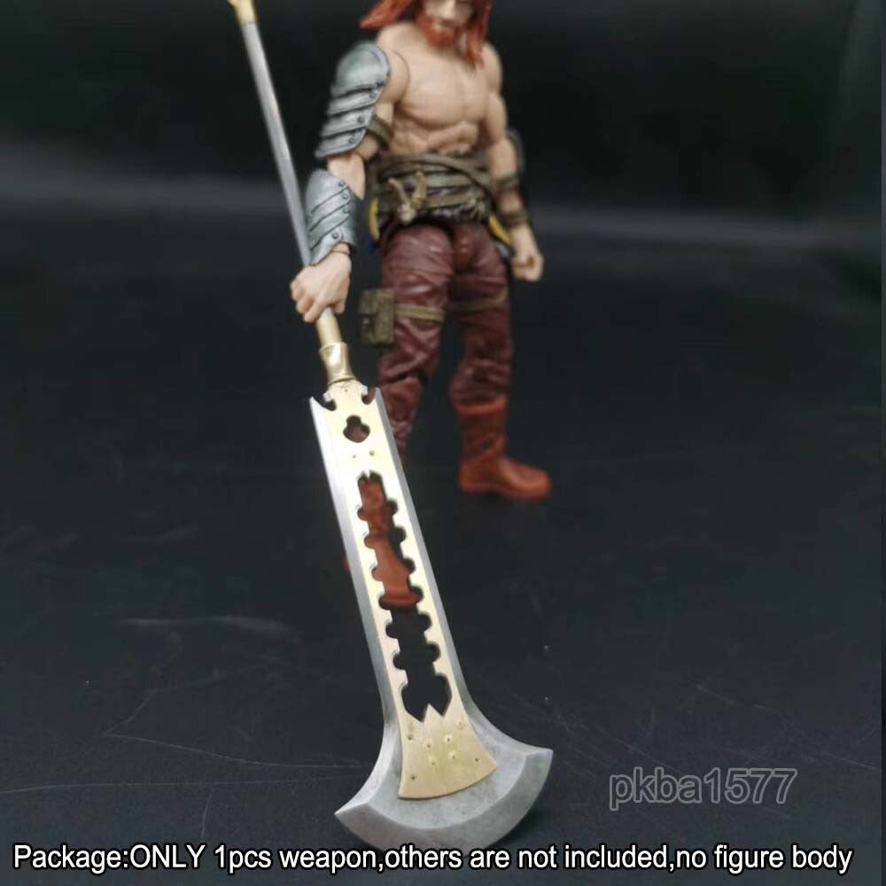 【PRE-ORDER】Handmade 1/18 Cool Metal Axe Big Sword Weapon Model For 3.75'' Action Figure
