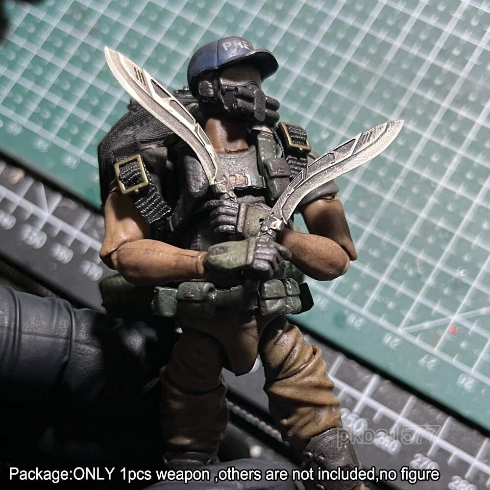 1/18 Scale Punk Weapon Metal Knife Model For DIY 3.75'' Acid Rain Action Figures