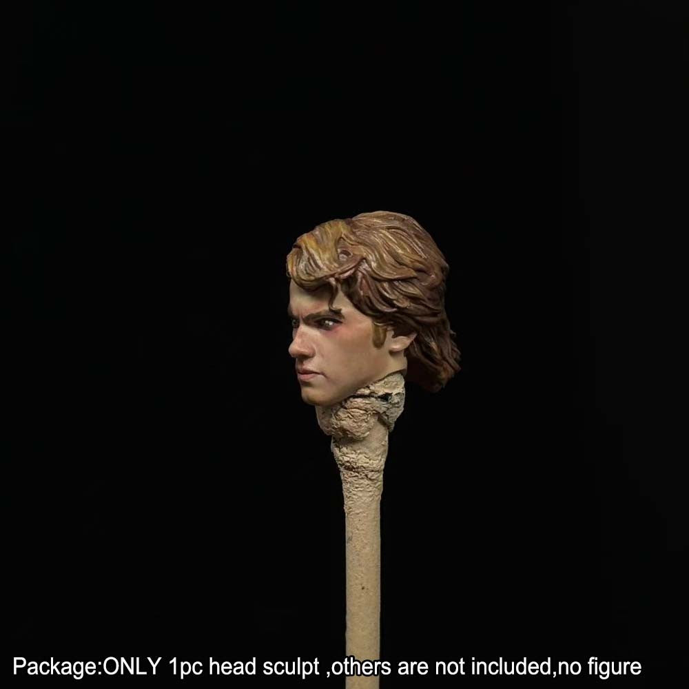 PRE-ORDER Premium 1/18 Anakin Man Male Head Sculpt Model For DIY 3.75" Action Figure
